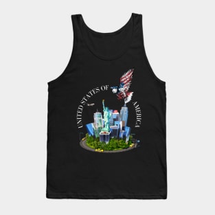 Random Buildings in the USA Tank Top